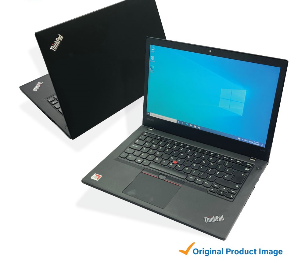 Lenovo ThinkPad A475, AMD A12, 8Gb DDR4 RAM, 256GB SSD Storage, 14” FHD Display